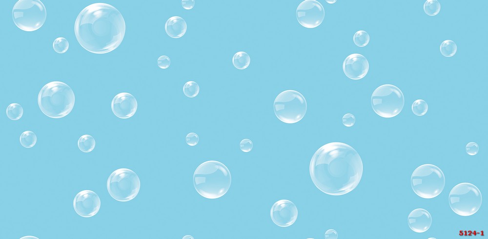 Giấy dán tường hình bong bóng phòng trẻ em 5124-1